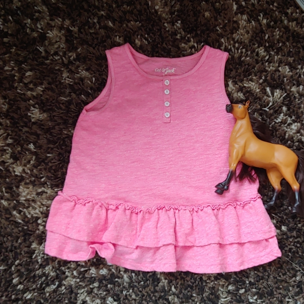 Cat & Jack Girls Pink Sleeveless Top